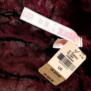 Pink lace underwear. NWT